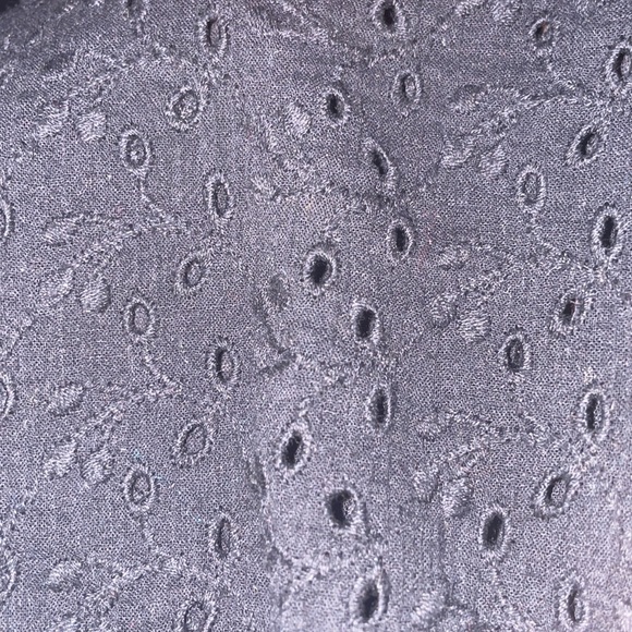 Free People Eyelet Long Sleeve Blouse - Picture 4 of 6